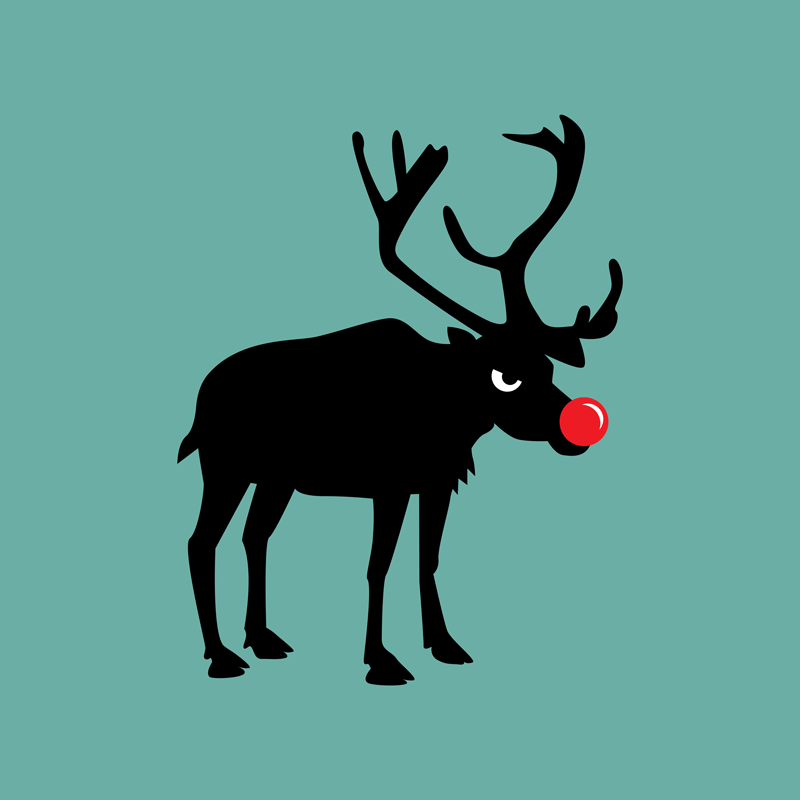 Angry Animals: Rudolph the rednosed reindeer by VrijFormaat