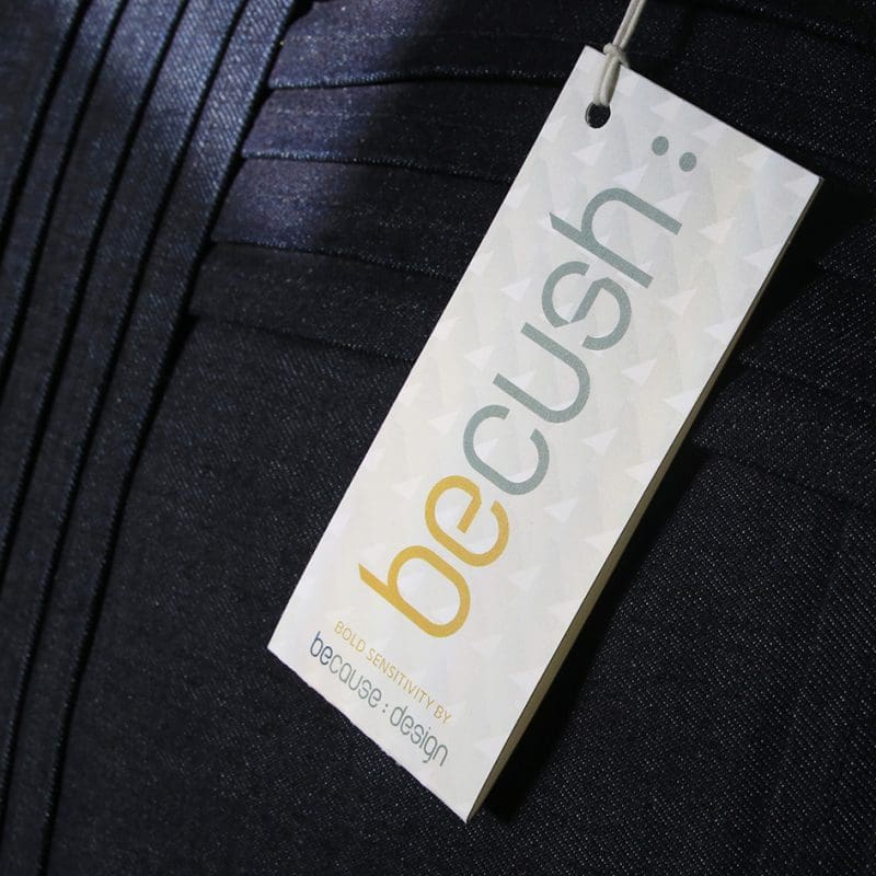 Because-design label becush