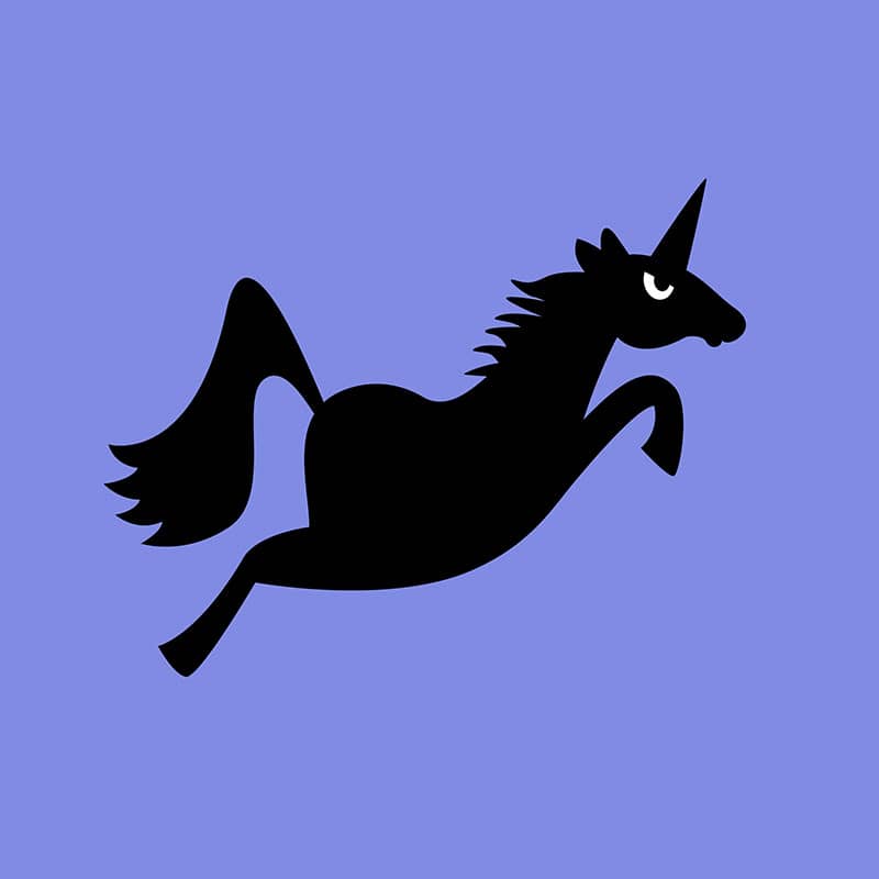 Angry Animals - unicorn design by VrijFormaat