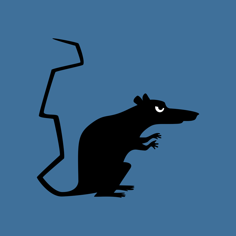 Angry Animals - rat design by VrijFormaat