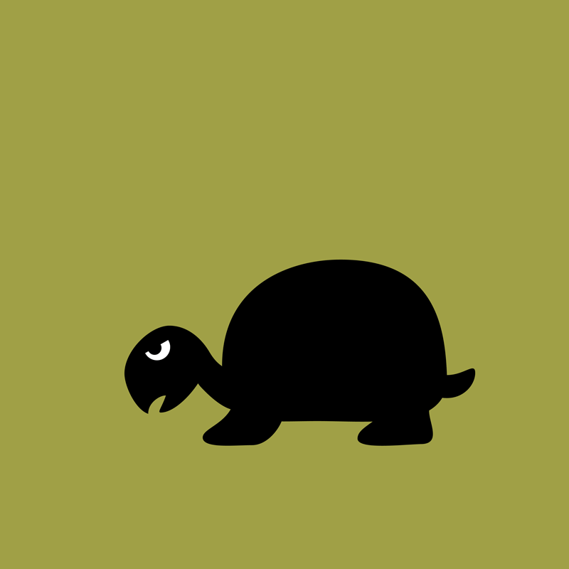 Angry Animals: Tortoise by VrijFormaat