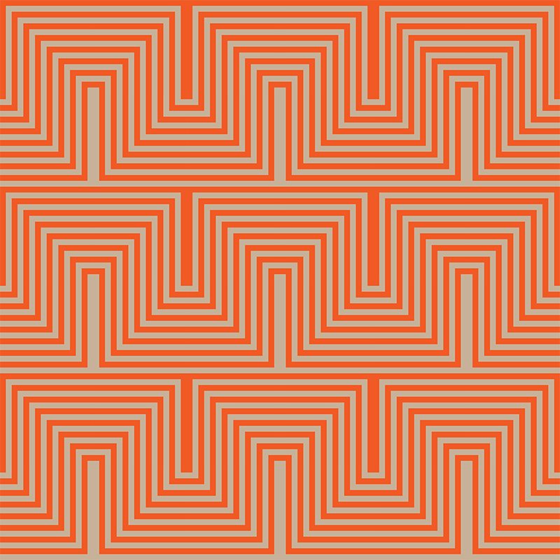 Patterns: Doors and corners (orange & tan)