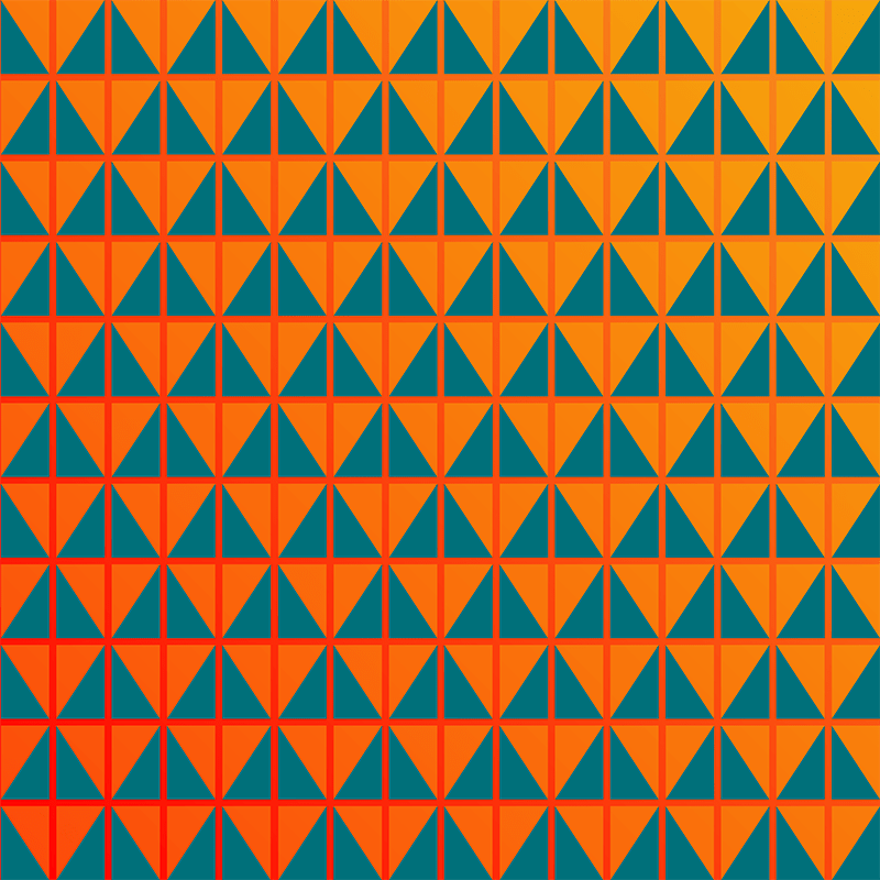 Patterns: Fiery triangles