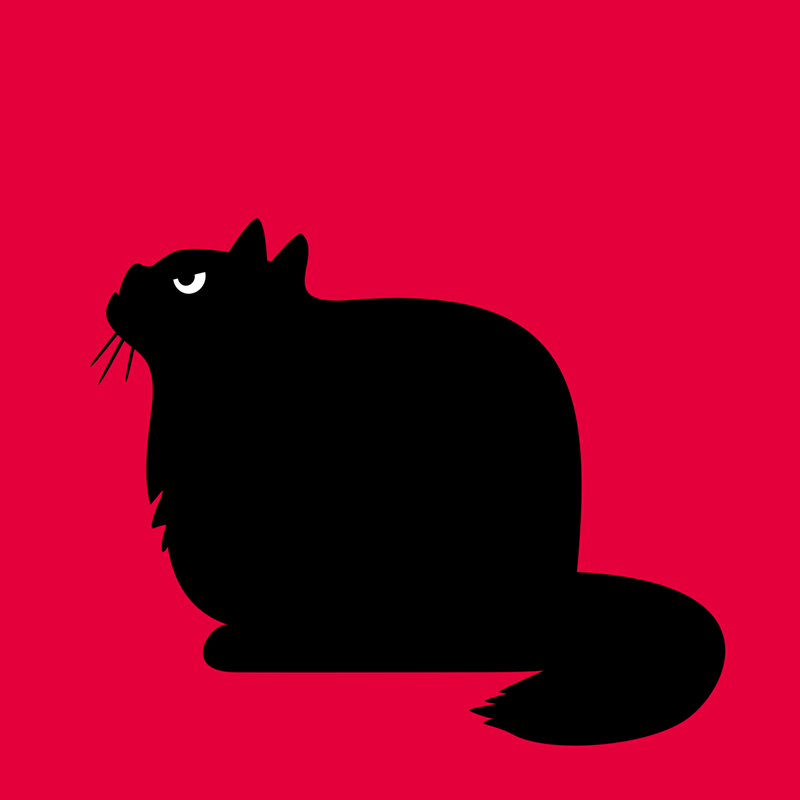 Angry Animals - fat cat design by VrijFormaat