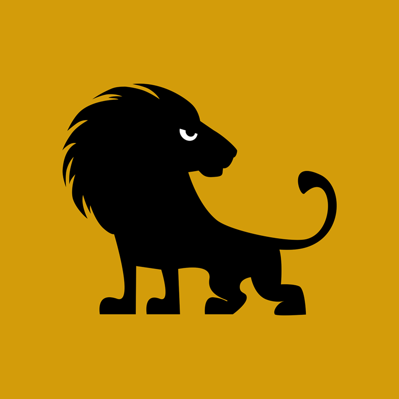 Angry Animals - lion design by VrijFormaat