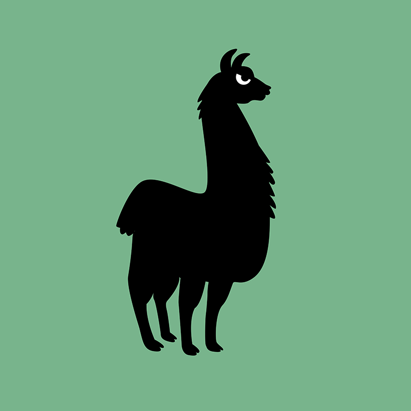 Angry Animals: Llama design by VrijFormaat