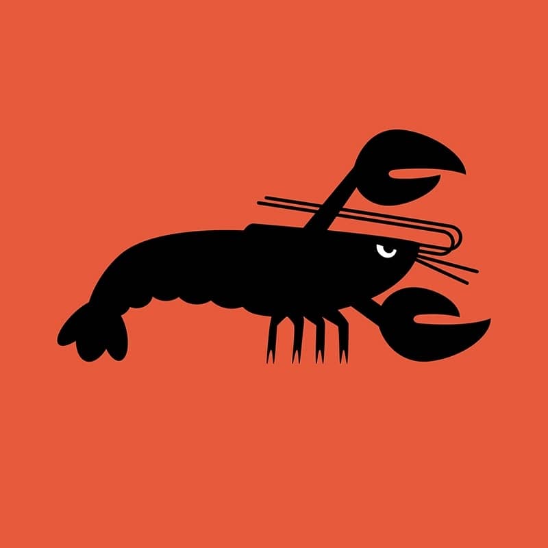 Angry Animals - lobster design by VrijFormaat