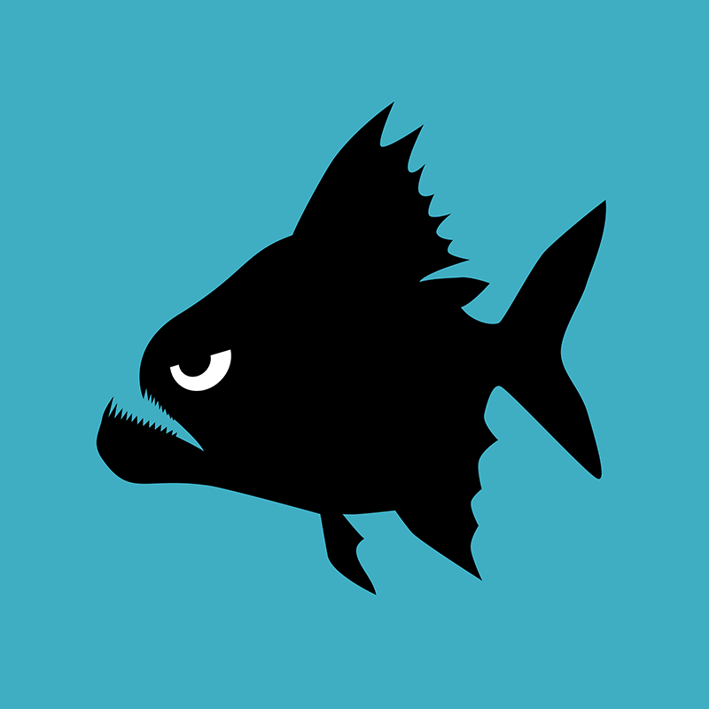Angry Animals - piranha design by VrijFormaat