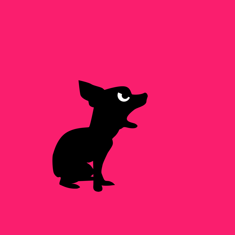 Angry Animals: Chihuahua design by VrijFormaat